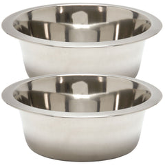 Jeffers Heavy Weight Stainless Steel Pet Bowls – Durable Pet Food & Water Dish, Chew-Resistant, Dishwasher Safe