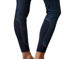 Ariat Halo Denim Full Seat Breech, Birch Marine