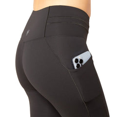 Ariat Womens Eos 2.0 Knee Patch Riding Tights – Performance Equestrian Leggings with Pockets