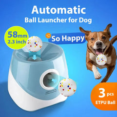Automatic Dog Tennis Ball Launcher | Interactive Fun Chase Toy | Rechargeable Fetch Catapult for Dogs