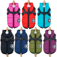 Cotton Pet Chest & Back Vest - Thick Warm Winter Coat for Dogs & Cats