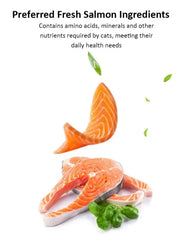 Crispy Cat Biscuits | Salmon, Chicken & Tuna Snacks | Nutritious Catnip & Fish Treats | Healthy & Easy-to-Eat Cat Snacks