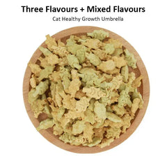 Crispy Cat Biscuits | Salmon, Chicken & Tuna Snacks | Nutritious Catnip & Fish Treats | Healthy & Easy-to-Eat Cat Snacks