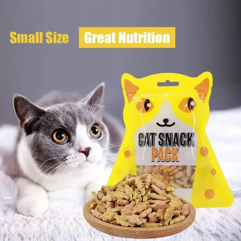 Crispy Cat Biscuits | Salmon, Chicken & Tuna Snacks | Nutritious Catnip & Fish Treats | Healthy & Easy-to-Eat Cat Snacks