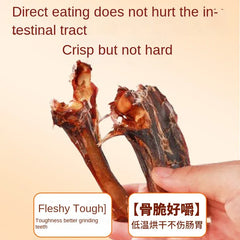 Crispy Dried Lamb Leg Bones - Dental Health Dog Chews for Adult Dogs & Puppies