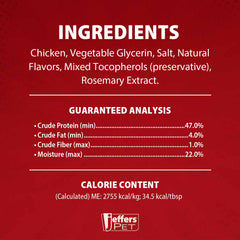 Jeffers Chicken Jerky Healthy Dog Treats, 24 oz - 100% Natural, Grain-free, Gluten-free, Made in USA