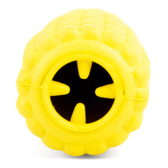 Jeffers Corn Cob Natural Rubber Treat Dispensing Dog Chew Toy with Dental Benefits