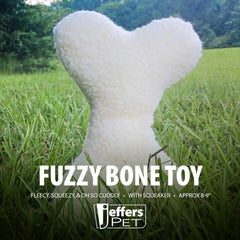 Jeffers Fuzzy Shapes Squeaker Dog Toys, Natural Color, Star/Man/Bone