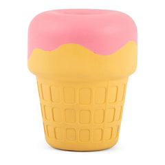 Jeffers Ice Cream Cone Natural Rubber Stuffable Treat Dispensing Dental Dog Chew Toy