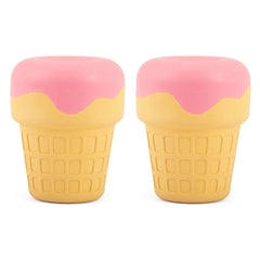 Jeffers Ice Cream Cone Natural Rubber Stuffable Treat Dispensing Dental Dog Chew Toy
