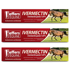 Jeffers Ivermectin Horse Dewormer Gel, Apple Flavored