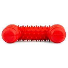 Jeffers Red Dental Bone Natural Rubber Dog Chew Toy for Healthy Teeth and Gums