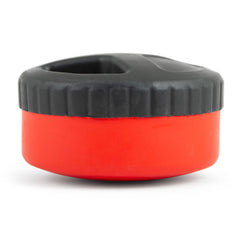 Jeffers Red Hockey Puck Natural Rubber Treat Dispensing Dental Dog Chew Toy