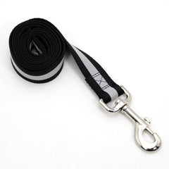 Jeffers Reflective Glow-in-the-Dark Safety Stripe Nylon Dog Leash, 1" W x 4' L