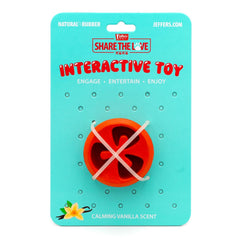 Jeffers Tomato Shaped Natural Rubber Treat Dispensing Dental Dog Chew Toy for Medium-Chewers