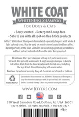 Jeffers Pet White Coat Whitening Dog & Cat Shampoo