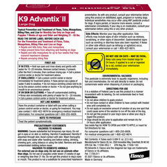 K9 Advantix II Large Dog – Vet-Recommended Flea, Tick & Mosquito Treatment for Dogs 21-55 lbs, 4-Month Supply
