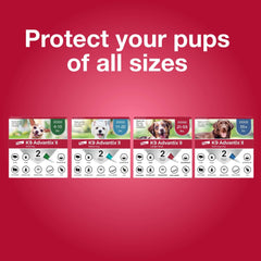 K9 Advantix II Small Dog – Vet-Recommended Flea, Tick & Mosquito Treatment for Dogs 4-10 lbs, 4-Month Supply