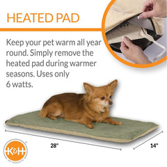 K&H Thermo-Pet Heated Mat for Small Dogs and Cats – Indoor Heated Bed Pad