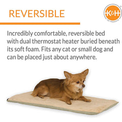 K&H Thermo-Pet Heated Mat for Small Dogs and Cats – Indoor Heated Bed Pad