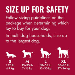 KONG Goodie Bone Rubber Dog Chew Toy, Medium