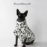 Leopard Print Sphynx Cat Clothes - Fashion Winter Wear for Hairless Cats