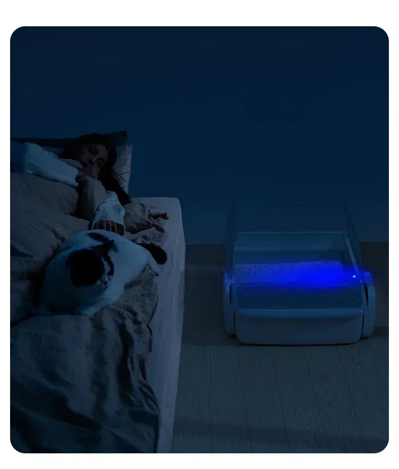 Smart APP Control Automatic Cat Litter Box - 7L Self-Cleaning Toilet with UV Sterilization