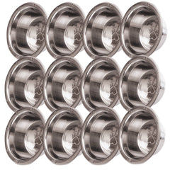 Jeffers Stainless Steel Embossed Wide-Lip Food & Water Pet Bowls