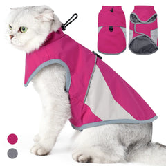 Thick Windproof Cat Jacket - Heavy Duty Winter Coat for Small Pets