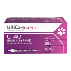 UltiCare U-40 Insulin Syringes, 29ga x ½", Box of 100 ct