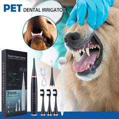 Ultrasonic Electric Dog Toothbrush | Portable Professional Pet Dental Cleaner | Plaque & Tartar Removal for Dogs & Cats