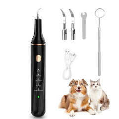 Ultrasonic Electric Dog Toothbrush | Professional Pet Plaque & Tartar Remover | Teeth Whitening & Dental Care