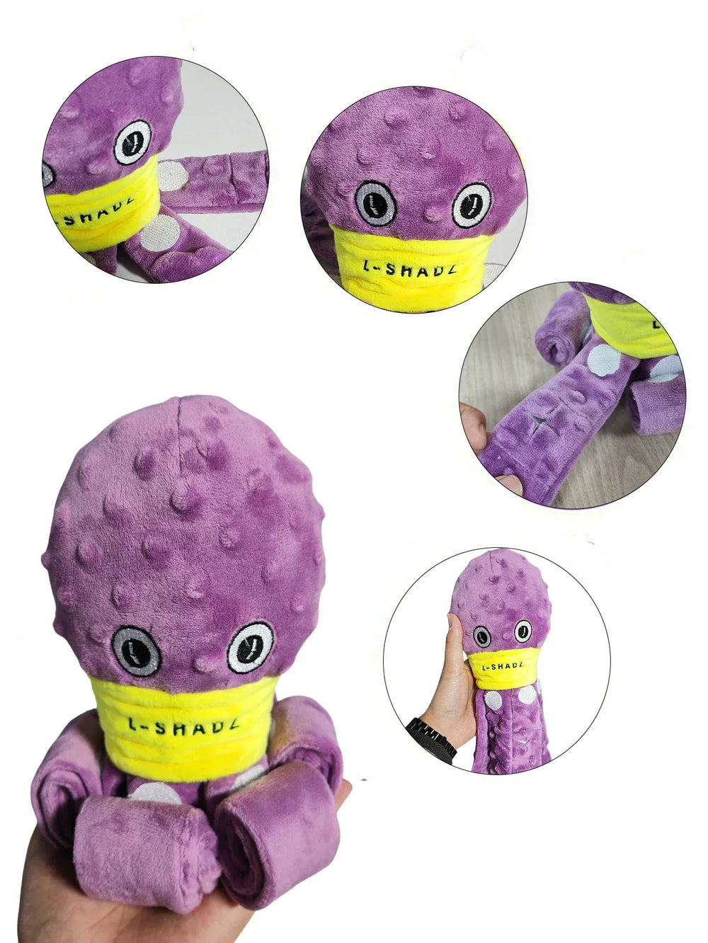 Valentine’s Day Dog Snuffle Toy | Plush Octopus Interactive Puzzle | Chew & Slow Feeding Game for Puppies & Dogs