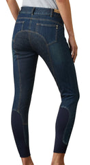 Ariat Halo Denim Full Seat Breech, Birch Marine