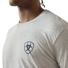 Ariat Mens Short Sleeve Shirt, Banner Badge Western Graphic Tee