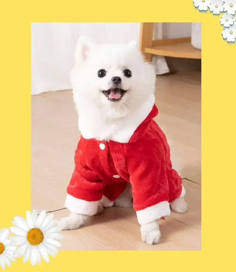 Cartoon Animal Dog & Cat Costume - Winter Warm Jumpsuit Pajamas