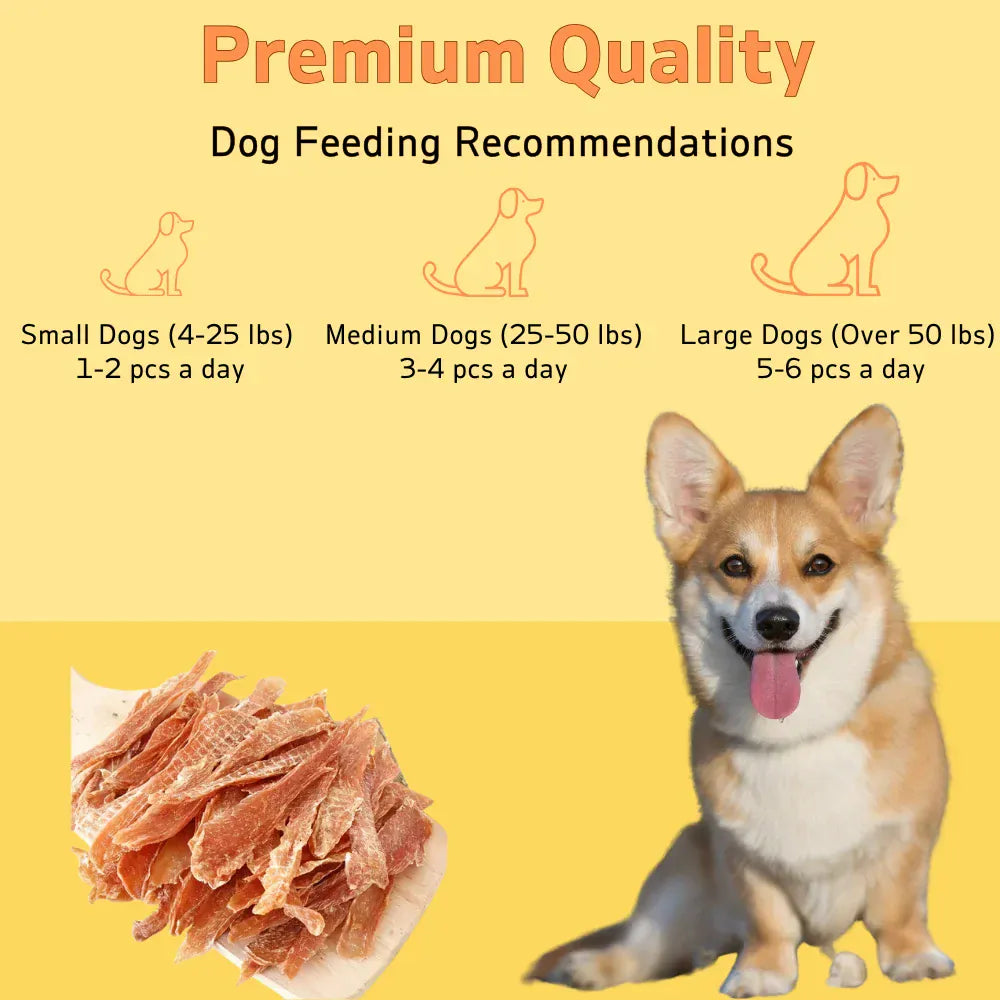 Chicken & Duck Jerky Dog Treats | Healthy Natural Dog Snacks for Small, Medium & Large Dogs | Real Chicken & Duck