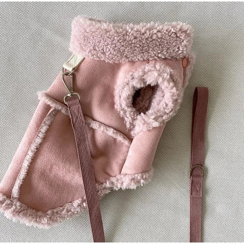 Classic Dog Vest | Autumn & Winter Wool Jacket for Small & Medium Dogs, Warm Pet Vest with Traction Buckle