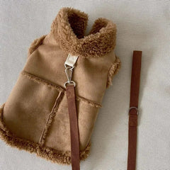 Classic Dog Vest | Autumn & Winter Wool Jacket for Small & Medium Dogs, Warm Pet Vest with Traction Buckle