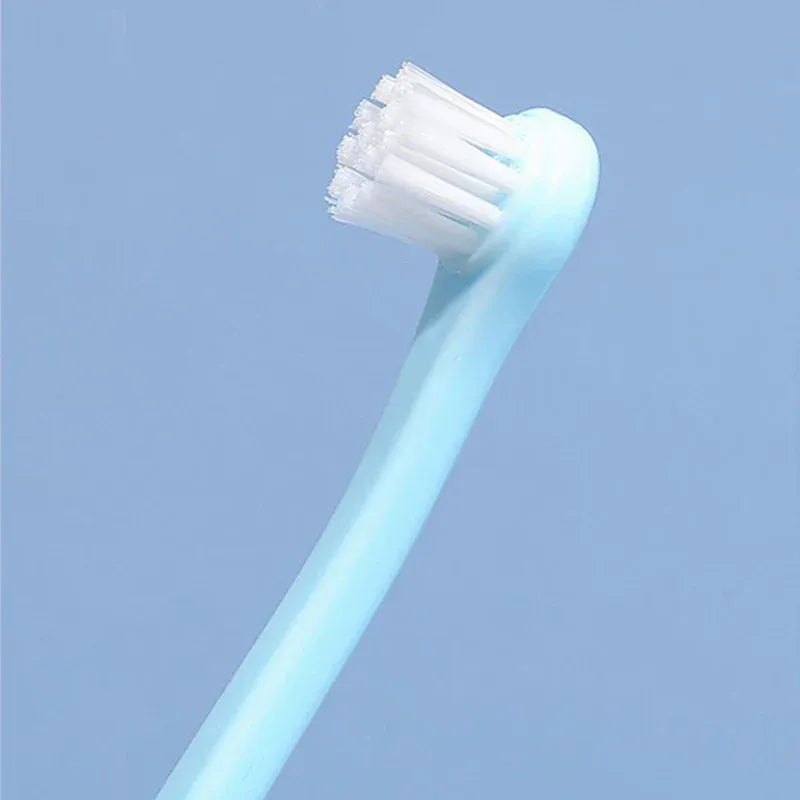 Dog Toothbrush | Small Head Teeth Cleaning Brush for Dogs & Cats | Pet Oral Care Grooming Tool