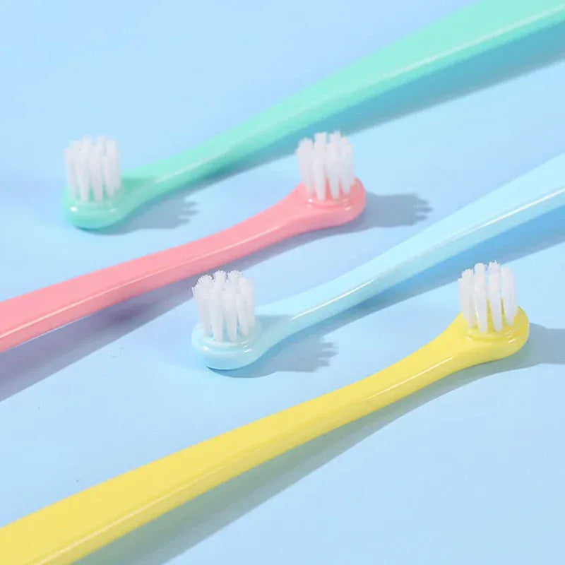 Dog Toothbrush | Small Head Teeth Cleaning Brush for Dogs & Cats | Pet Oral Care Grooming Tool