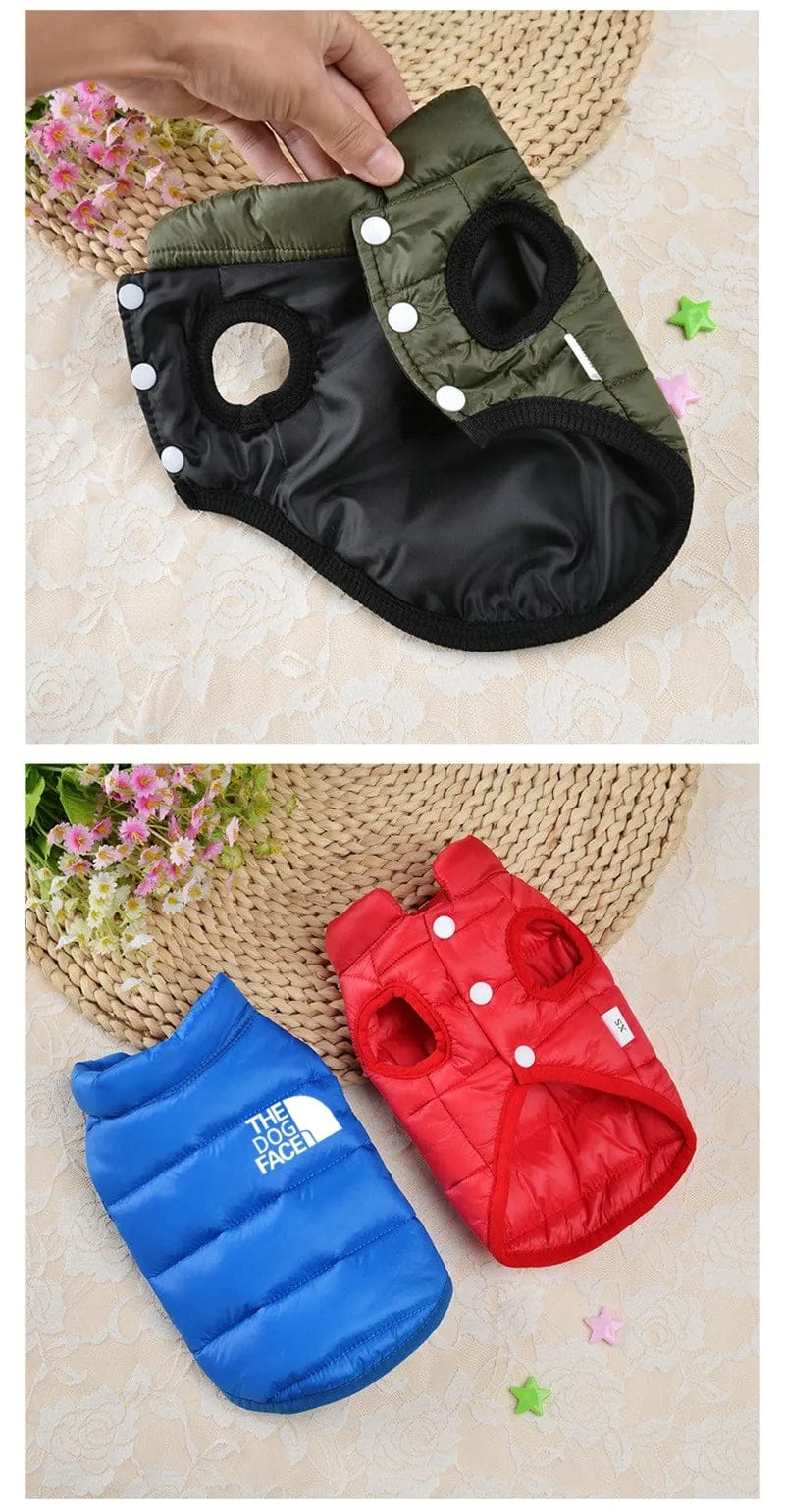 Double-Sided Dog Coat | Winter Warm Pet Vest for Small & Medium Dogs – Soft Puppy Clothes & Chihuahua Outfit