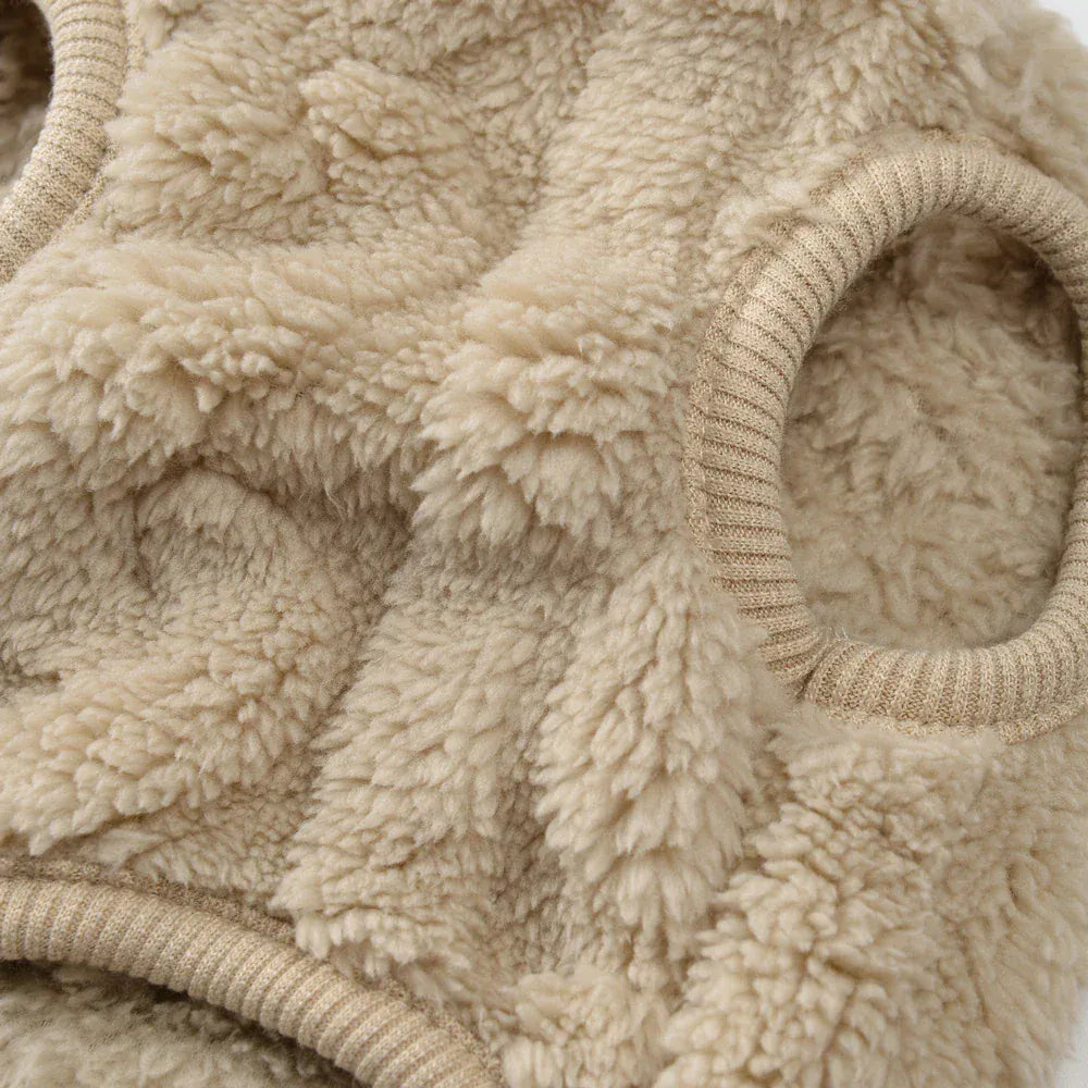 Fleece Warm Dog Vest — Soft Cozy Plush Winter Sleeveless Sweatshirt for Small & Medium Dogs and Cats