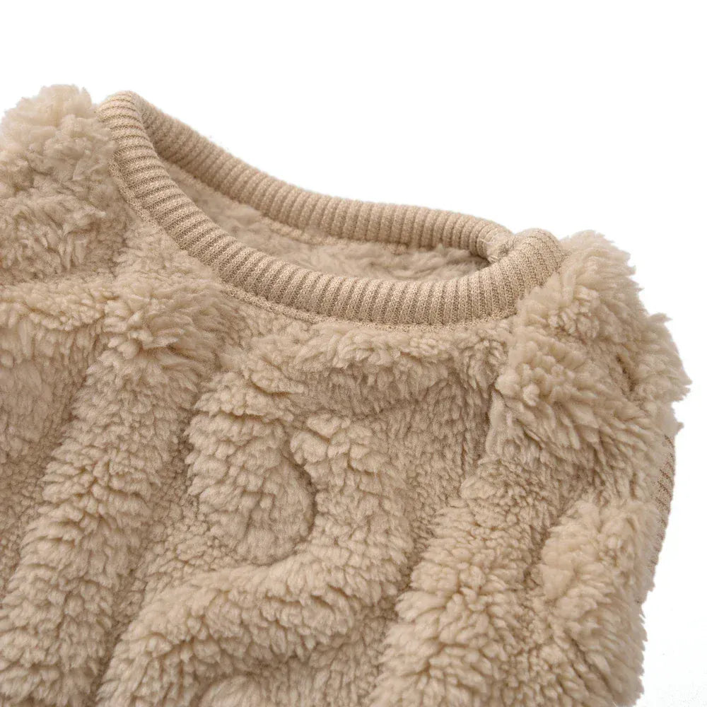 Fleece Warm Dog Vest — Soft Cozy Plush Winter Sleeveless Sweatshirt for Small & Medium Dogs and Cats