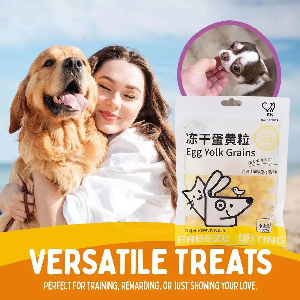 Freeze-Dried Egg Yolk Granules - Skin & Coat Health Supplement for Cats
