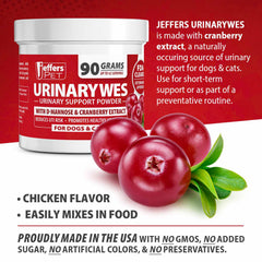 Jeffers UrinaryWes Urinary Support Supplement Powder for Dogs & Cats