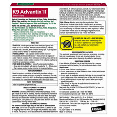 K9 Advantix II Small Dog – Vet-Recommended Flea, Tick & Mosquito Treatment for Dogs 4-10 lbs, 4-Month Supply