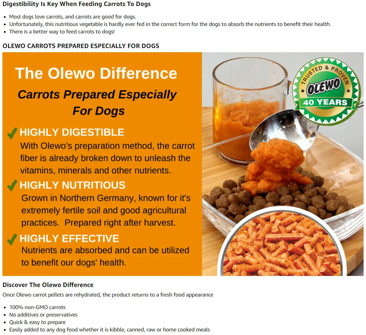 Natural Dehydrated Carrots & Red Beets Dog Food Supplement | Rich in Fiber, Vitamins & Antioxidants | Boosts Digestion, Skin & Coat Health