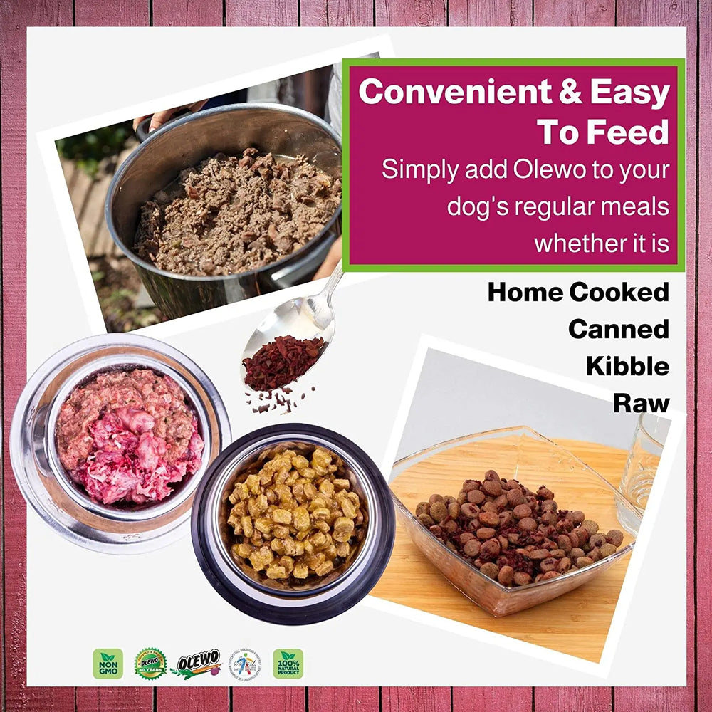 Natural Dehydrated Carrots & Red Beets Dog Food Supplement | Rich in Fiber, Vitamins & Antioxidants | Boosts Digestion, Skin & Coat Health