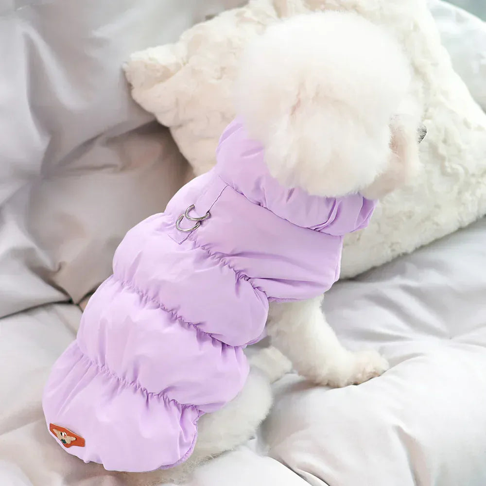 Padded Winter Dog Coat - Soft Warm Jacket for Small Breeds